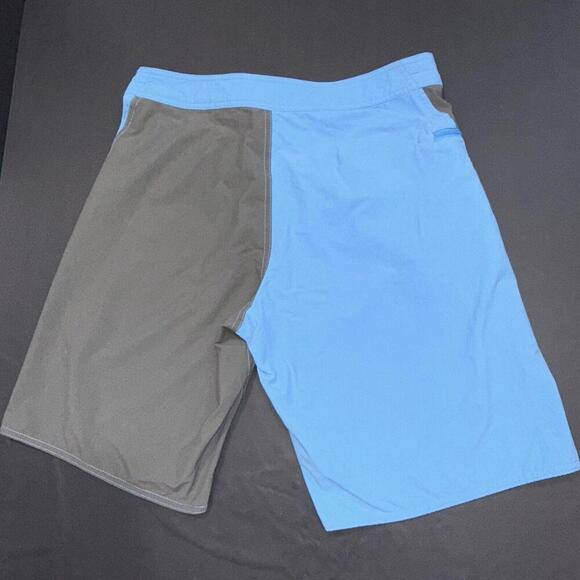 Patagonia Men's Stretch Wavefarer Swim Board Preppy Outdoor Shorts 32 Blue Gray - Picture 13 of 14